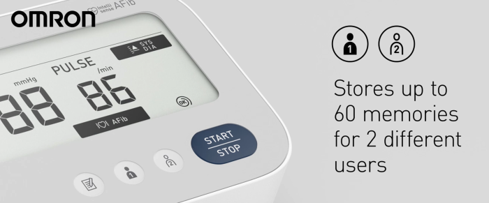 OMRON X3 Comfort AFib, tensiometru pentru braț, validat clinic, manșetă Intelli Wrap (22-42 cm), detectare fibrilație atrială [6]
