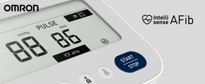 OMRON X3 Comfort AFib, tensiometru pentru braț, validat clinic, manșetă Intelli Wrap (22-42 cm), detectare fibrilație atrială [5]