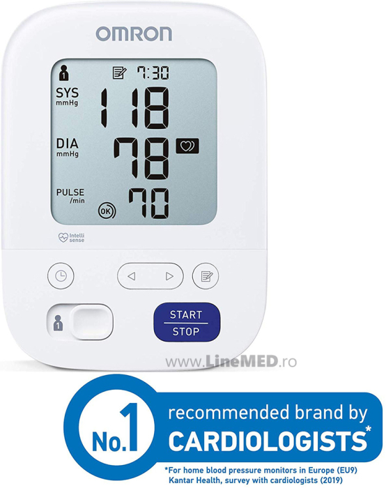 OMRON M3 Comfort (HEM-7155-E) - Tensiometru de brat, manseta inteligenta Intelli Cuff, validat clinic, garantie 3 ani [2]
