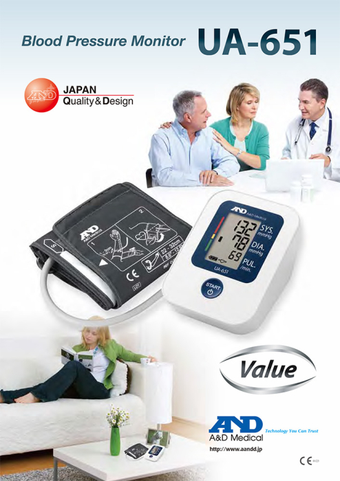 Tensiometru automat cu masurare pe brat, A&D Medical UA-651, validat clinic + Glucometru Fora GD50 [3]