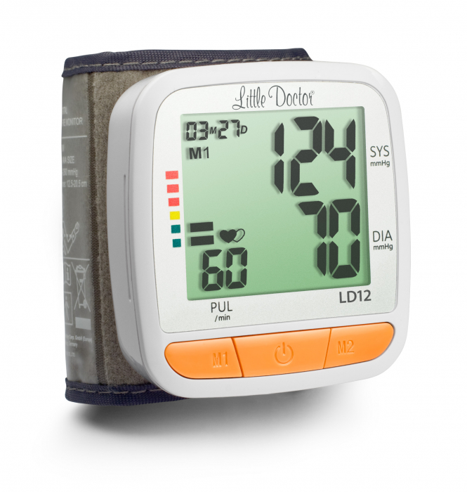 Tensiometru electronic de incheietura Little Doctor LD12, detectare aritmie, indicator WHO, afisare data si ora, algoritm Fuzzy, ecran mare [5]