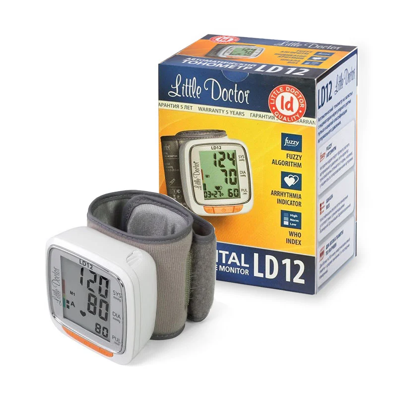 Tensiometru electronic de incheietura Little Doctor LD12, detectare aritmie, indicator WHO, afisare data si ora, algoritm Fuzzy, ecran mare [3]