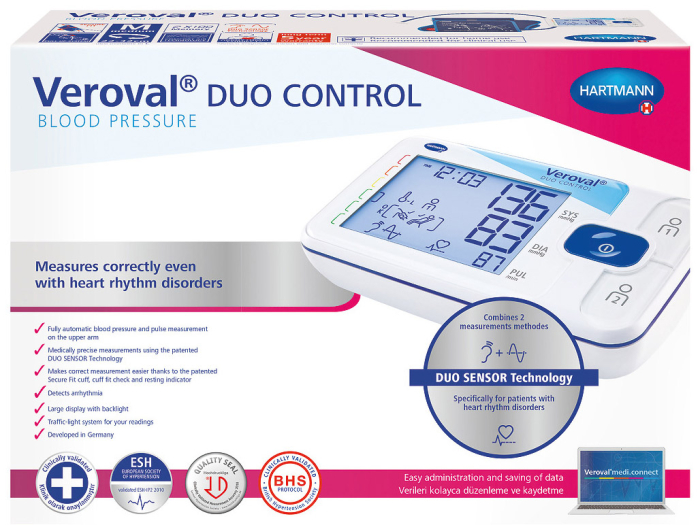 Tensiometru Veroval duo control - de brat, 4 validari clinice, 5 ani garantie, transfer date + Adaptor priza inclus [3]