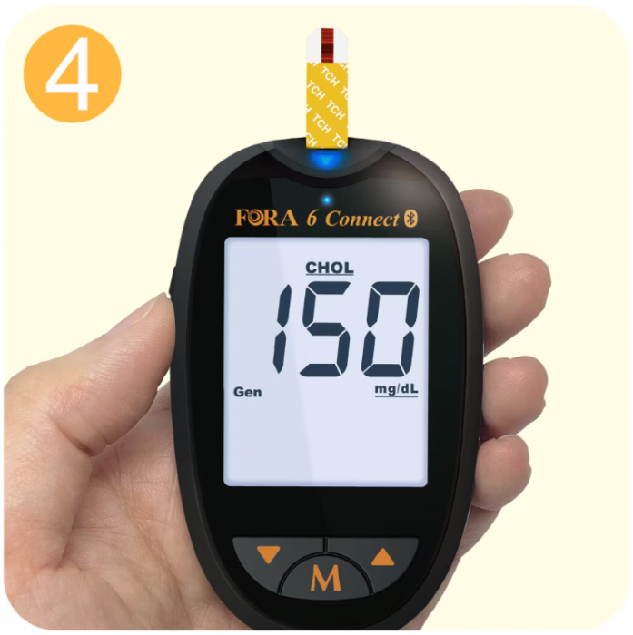 Teste COLESTEROL TOTAL pentru FORA 6 Connect, 10 buc [2]
