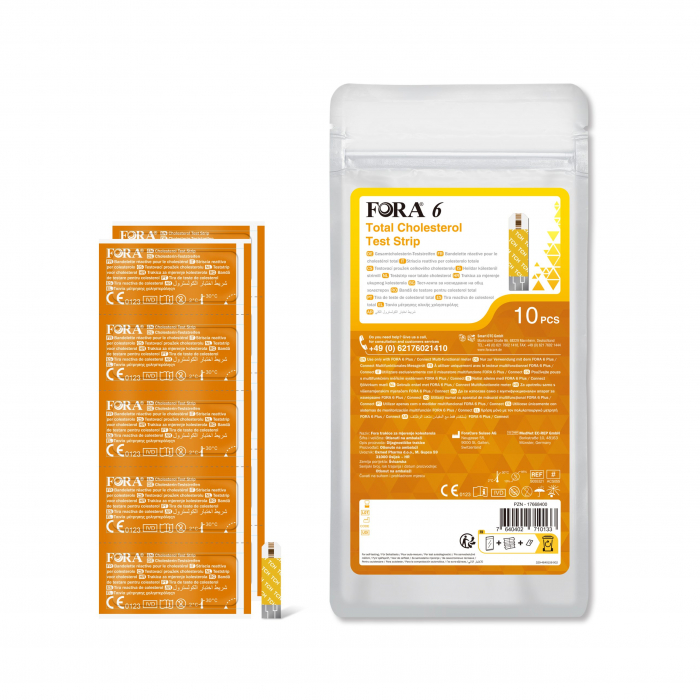 Teste COLESTEROL TOTAL pentru FORA 6 Connect, 10 buc [3]