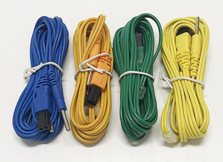 Cabluri pentru Electrostimulator muscular profesional TESMED MAX 5, set 4 buc