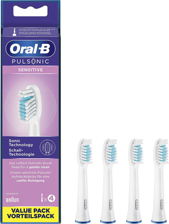 Rezerve Braun Oral-B - Capete de periaj BRAUN ORAL-B Pulsonic Sensitive, 4 buc / set