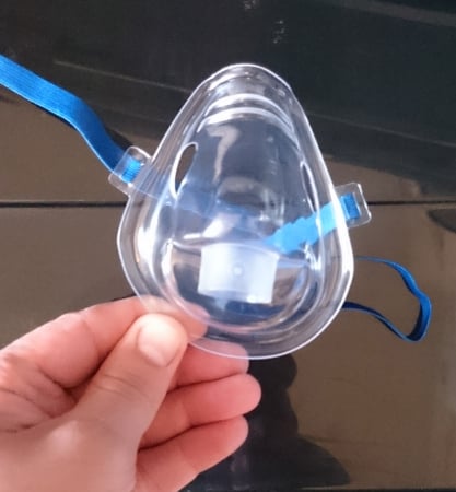 Masca de copil din PVC pentru aparate de aerosoli Omron CompAIR