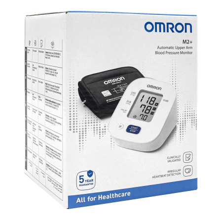 Omron M2+ face ca urmărirea în timp a măsurătorilor tensiunii arteriale sa fie fiabila, precisa și ușoara. [2]