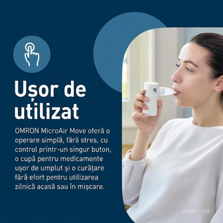 Omron MicroAir Move - Nebulizator portabil silentios, cu ultrasunete, reincarcabil prin USB-C [8]