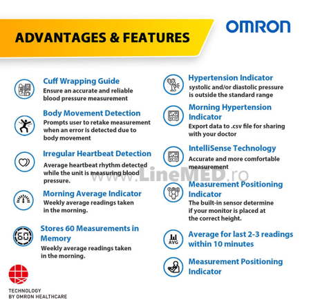 OMRON RS4 - Tensiometru de incheietura, validat clinic, indicator zona cardiaca [3]