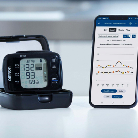OMRON RS7 Intelli IT - Tensiometru de incheietura, silentios, transfer date Bluetooth, validat clinic [8]