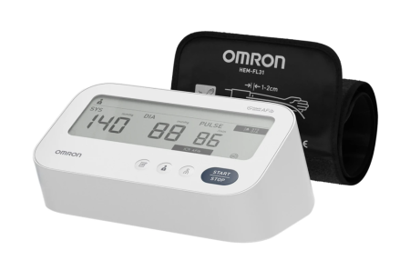 OMRON X3 Comfort AFib, tensiometru pentru braț, validat clinic, manșetă Intelli Wrap (22-42 cm), detectare fibrilație atrială [9]