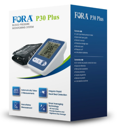 Tensiometru electronic de brat FORA ACTIVE plus (P30 Plus), validat clinic [2]