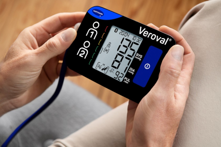 Tensiometre de brat - Tensiometru pentru brat Veroval Compact +, BPU26, Bluetooth, manseta 22-42 cm, suport pentru 2 utilizatori, validat clinic ESH, Hartmann
