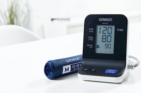 Tensiometru profesional portabil OMRON 1120, de brat, validat clinic, metoda auscultatorica, adaptor inclus, mansete rezistente, cu furtun lung [7]