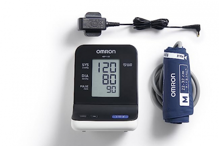 Tensiometru profesional portabil OMRON 1120, de brat, validat clinic, metoda auscultatorica, adaptor inclus, mansete rezistente, cu furtun lung [8]