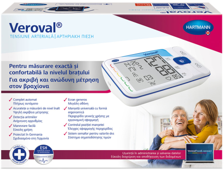 Veroval - Tensiometru de brat validat clinic, 5 ani garantie, manseta 22-42 cm, transfer date [7]