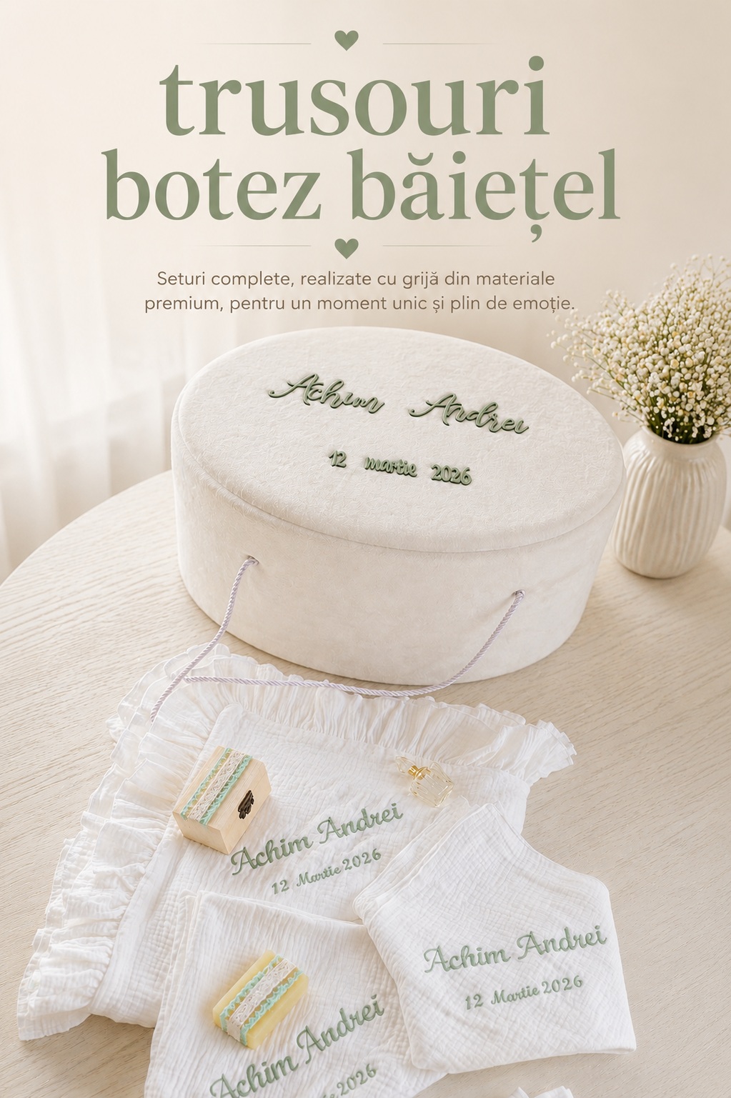 Trusouri de botez baietei