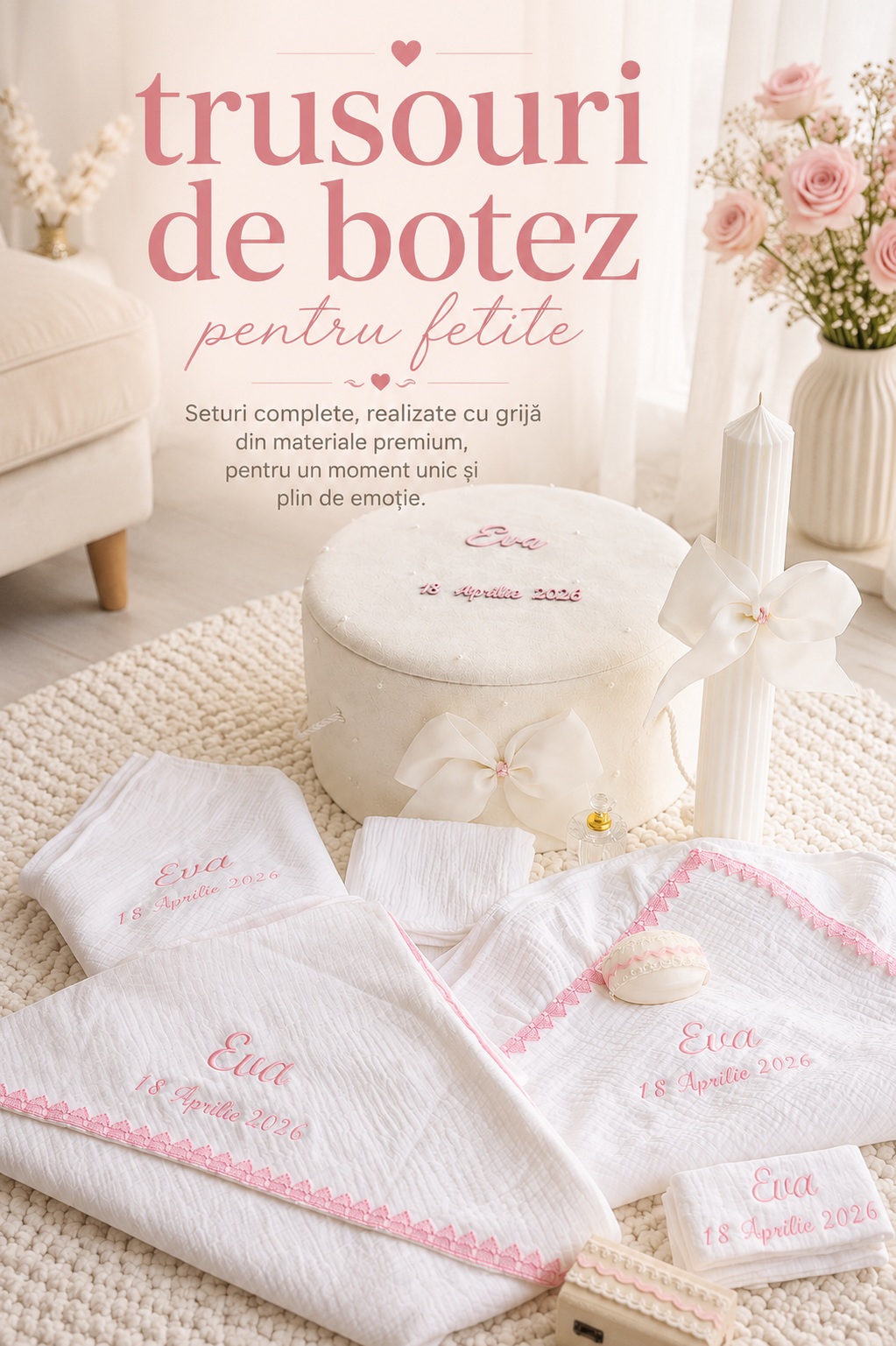 Trusouri de botez fetite