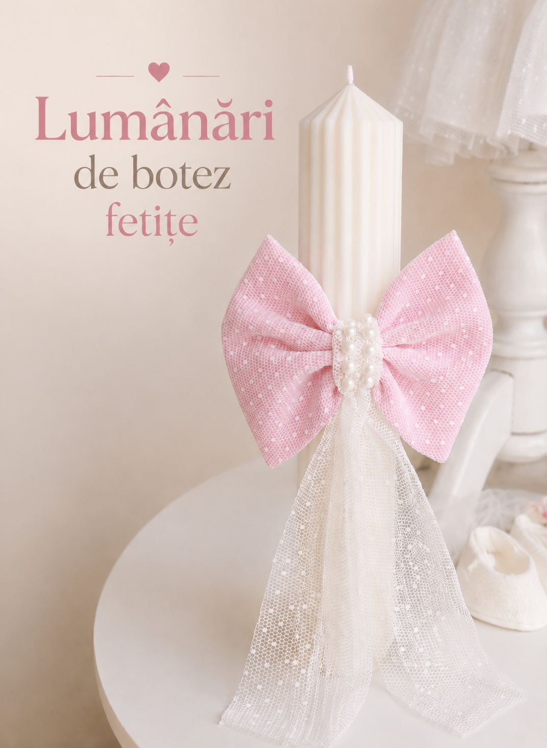 Lumanari botez fetite