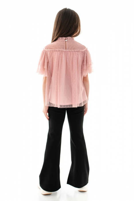 Bluza eleganta pentru fetite Kim roz pudră [4]