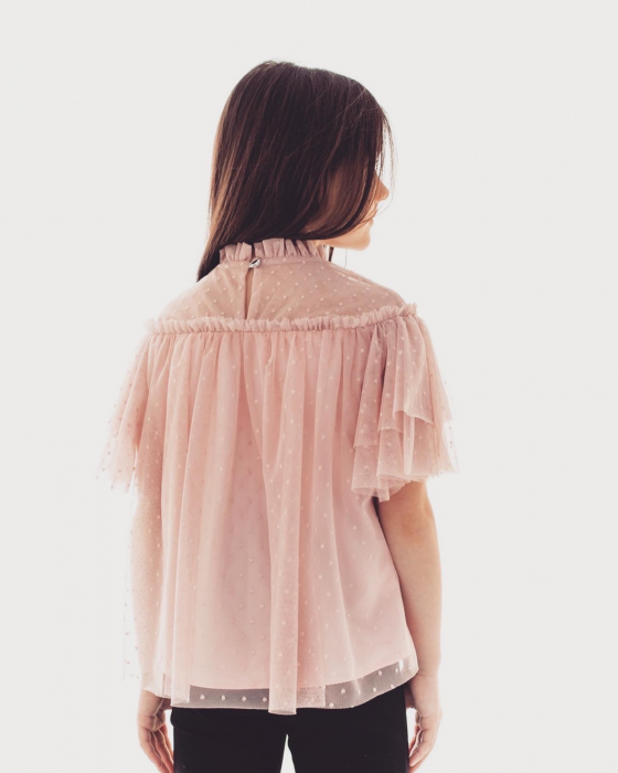 Bluza eleganta pentru fetite Kim roz pudră [3]