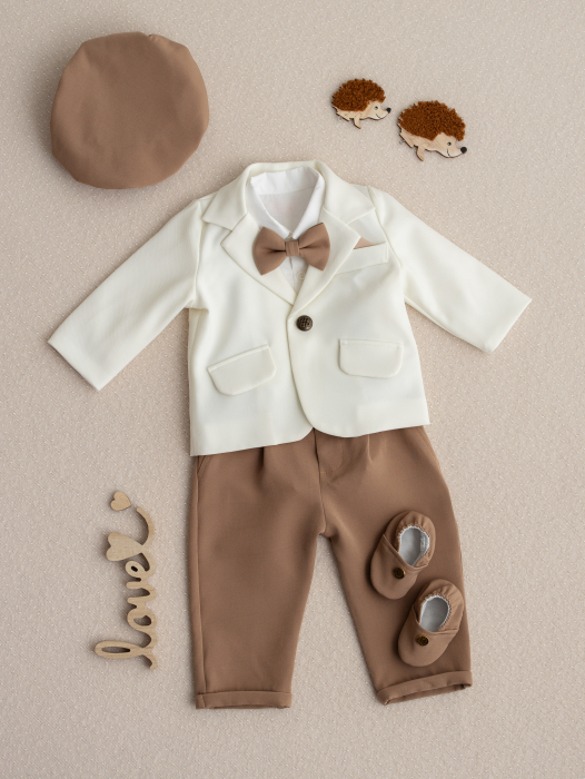 Costumas botez baietel Carol 6 piese [2]