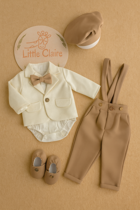 Costumas botez baietel Carol 6 piese [3]