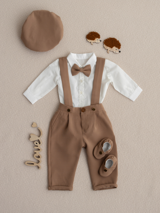 Costumas botez baietel Carol 6 piese [12]