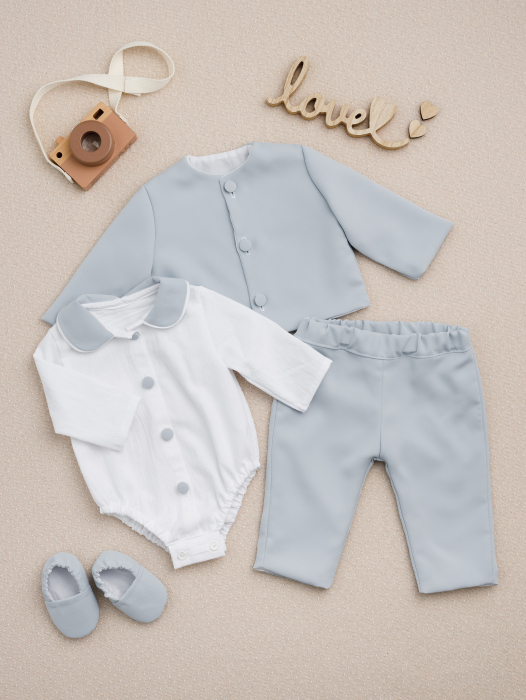 Costumas botez 2 piese Emile- materiale premium [4]
