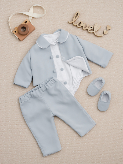Costumas botez 2 piese Emile- materiale premium [7]