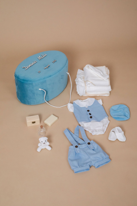 Costumas botez baietel 3 piese Edward [2]
