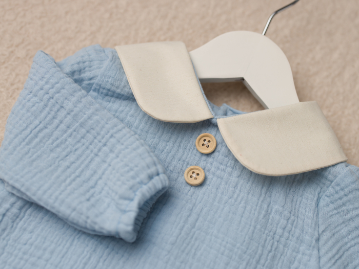 Costumas botez baietel Elias cu materiale premium [4]