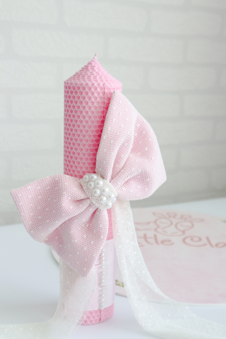 Lumanare botez fetita Pink Pearl [2]