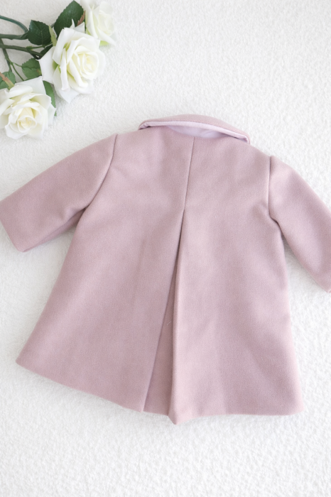 Paltonas elegant bebe fetita roz prafuit [2]