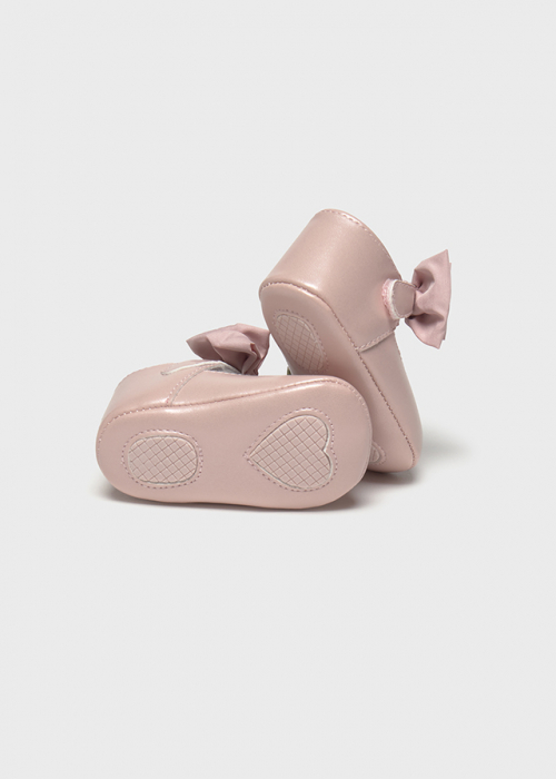 Pantofiori bebe fetita roz pudra [3]