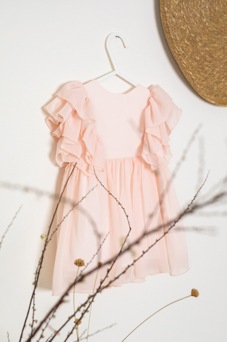 Rochia eleganta pentru fete Peach touch [4]