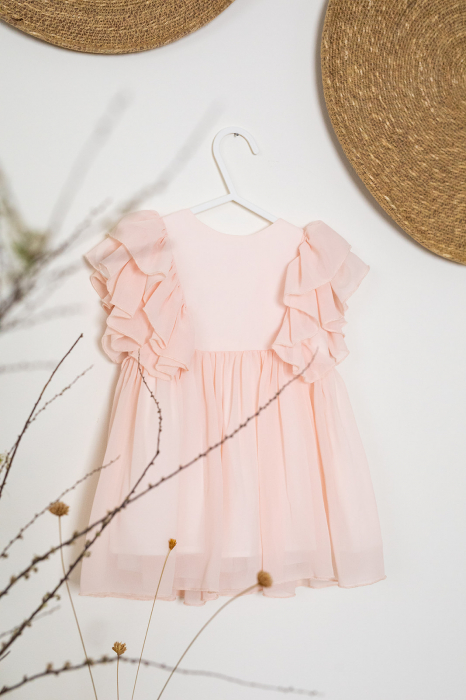 Rochia eleganta pentru fete Peach touch [3]