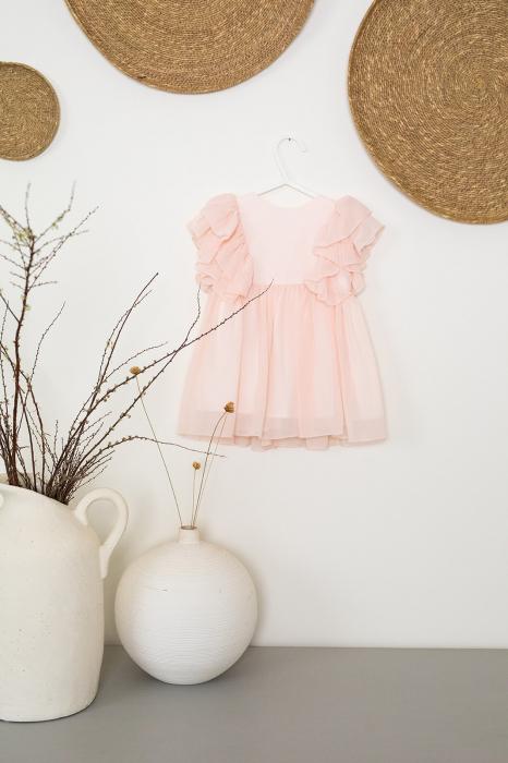 Rochia eleganta pentru fete Peach touch [2]