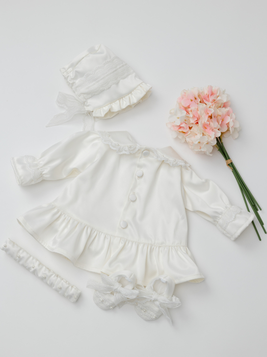 Rochita alba botez fetita Elysia by Little Claire [4]