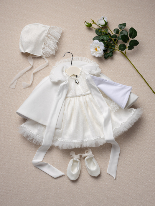 alt= ”Rochita de botez Agatha pentru fetite” [2]