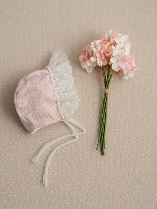 Rochita botez fetita Agatha roz pudra [9]