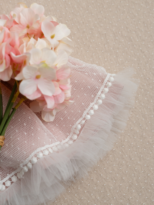 Rochita botez fetita Agatha roz pudra [7]