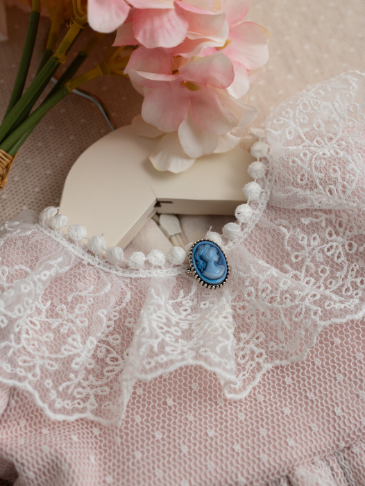 Rochita botez fetita Agatha roz pudra [6]