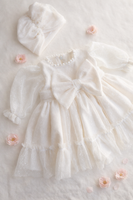 Rochita botez fetite Ivory Charm [3]