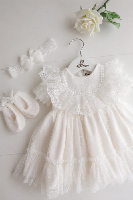 Rochita botez Lace Heirloom – piesă de colecție pentru momente speciale [2]