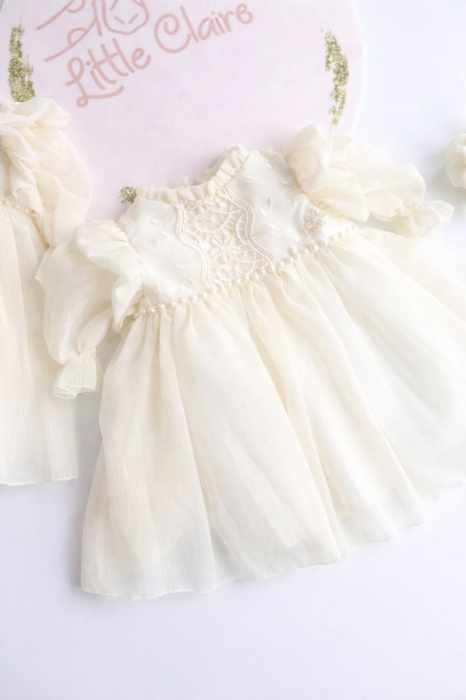 Rochita botez Lucienne , stil vintage [2]