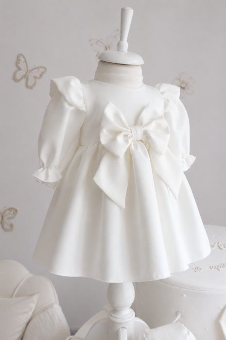 Rochiță de botez Ivory Evelyn– eleganță atemporală, exclusiv Little Claire [2]