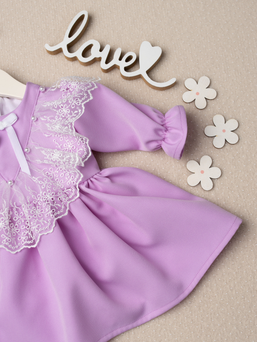 Rochita eleganta fetita nuanta lila- Douche Lavande [3]